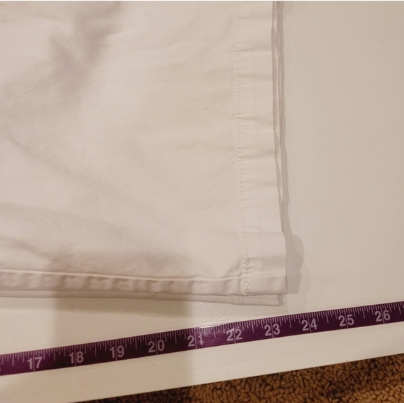 White House Black Market White Wide Leg Cropped Pants sz 12 - Picture 16 of 16